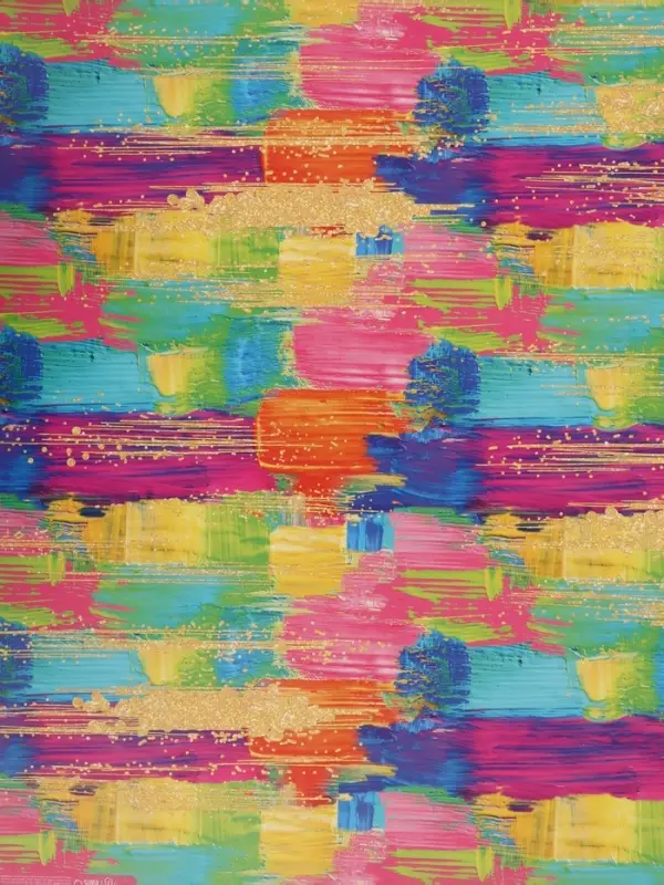 Бумага упаковочная глянцевая &laquo;Мазки&raquo;, 100&times;70 см