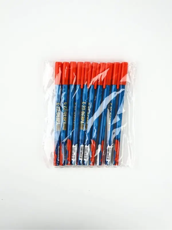 Ручка пластик пиши-стирай с колпачком &laquo;С 23 февраля&raquo;, синяя паста, гелевая, 0.5 мм