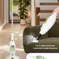 Паровая швабра с насадками КТ-1060 - 1300 Вт - 300 мл Паровая швабра с насадками КТ-1060 - 1300 Вт - 300 мл