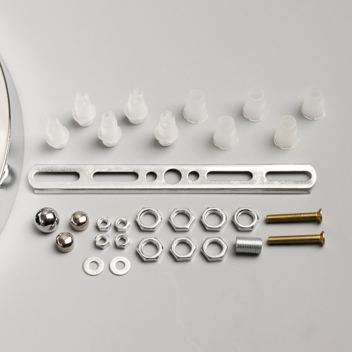 Основание для светильника Основание для светильника "Круг-5" хром 29,5х29,5х2,5см