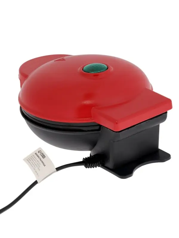 Электровафельница WV-01, 350 Вт, венские вафли, антипригарное покрытие, красная Электровафельница WV-01, 350 Вт, венские вафли, антипригарное покрытие, красная