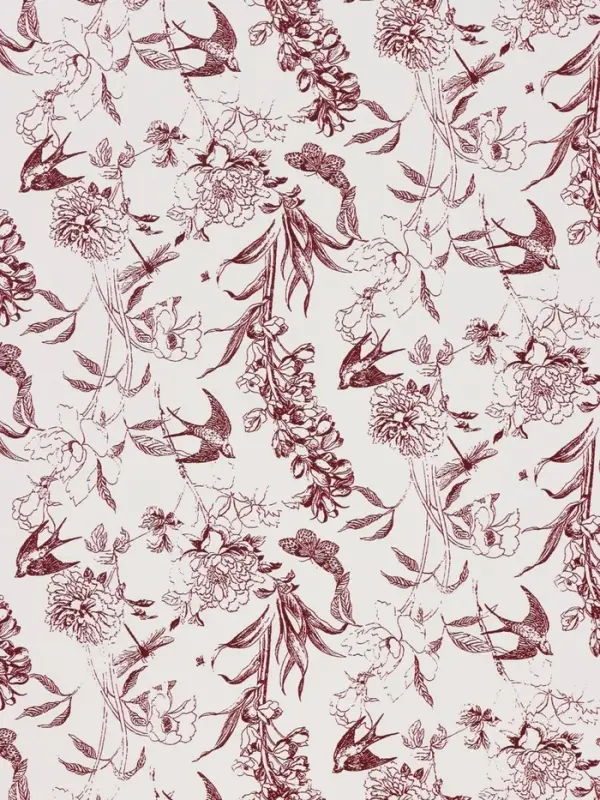 Пленка для цветов, "Романтика", винный, 57х57 см