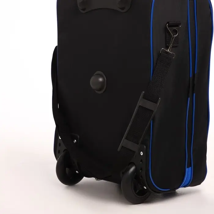 Чемодан детский 32 л (S), Sacvoyage, отдел на молнии, цвет чёрный/синий