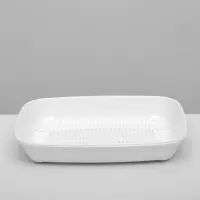 Туалет округлый с сеткой 33.5&times;25&times;6 см, белый