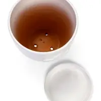 Горшок цветочный с поддоном 5 л, d122/h19,5 см белый керамика, "Голландия" (М)