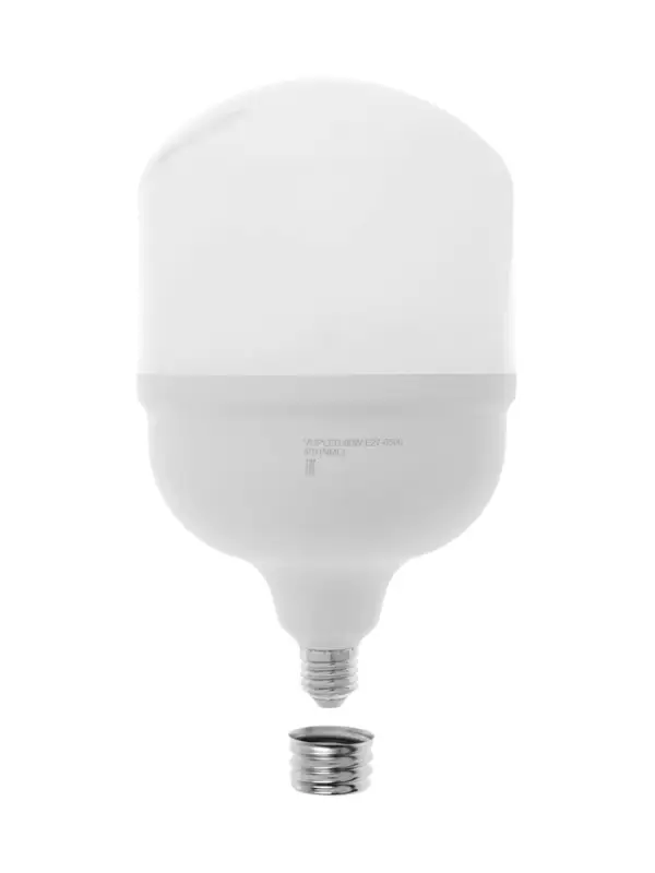 Лампа светодиодная VKL electric, бочка, 80 Вт, E27, переходник Е40, 7600 Лм, 6500K, IP20, 160&times;260мм,