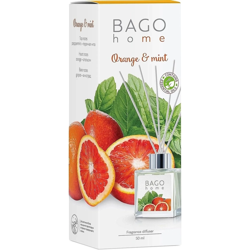 Аромадиффузор Апельсин с мятой мини-дифф. 50 мл., BGH0613