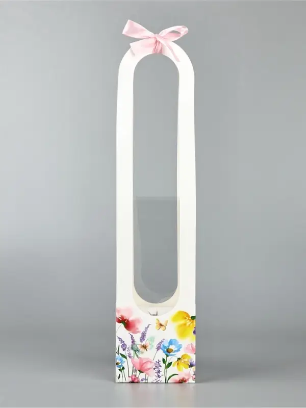 Коробка для цветов складная &laquo;Цветы&raquo;, 10&times;45&times;10 см