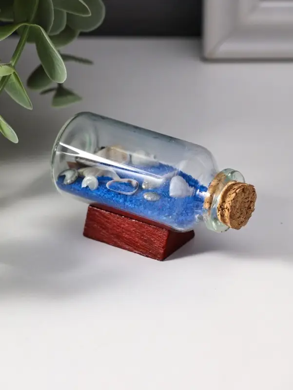 Фигурка &laquo;Сувенир в бутылке. Ракушки&raquo;, 6&times;2.5&times;3.5 см, МИКС
