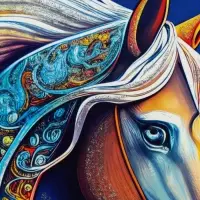 Подарочная коробка, Новогодняя с пластиковой ручкой "Морозные узоры"28,5 х 14 х 33 см