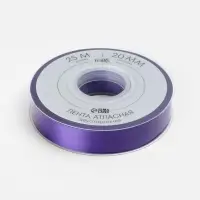 Лента атласная TEIRA, двухсторонняя, 20 мм, 25&plusmn;1 м, фиолетовая №0470