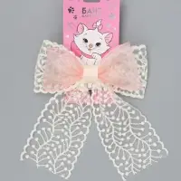 Бант для волос на заколке с вышивкой, Коты аристократы Бант для волос на заколке с вышивкой, Коты аристократы