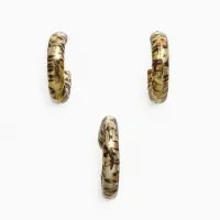 Серьги и каффы QF &laquo;Леопард&raquo;, набор, цвет золото