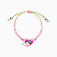 Браслет детский набор 3 шт. "Выбражулька" сердце, единорог, силиконовый, разноцветный
