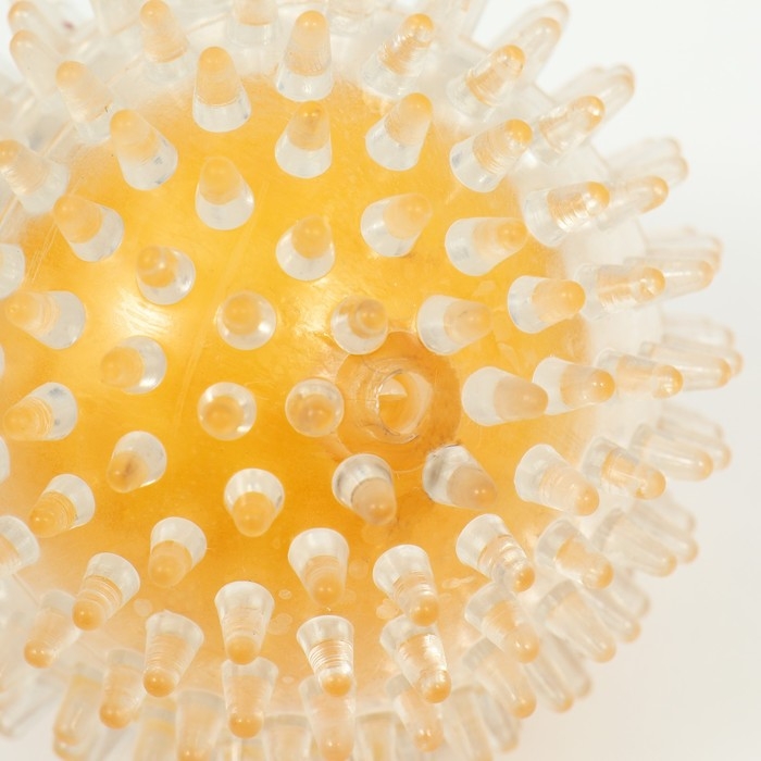 Игрушка для собак Игрушка для собак "Мяч теннис 2 в 1", TPR+винил, 9,5 см, прозрачная/жёлтая