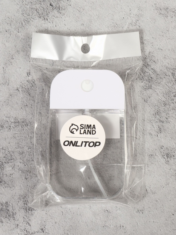 Бутылочка д/хранения с распылителем 50мл 10*5,8*1,7см пластик прозрач бел крыш накл ОТ Бутылочка д/хранения с распылителем 50мл 10*5,8*1,7см пластик прозрач бел крыш накл ОТ