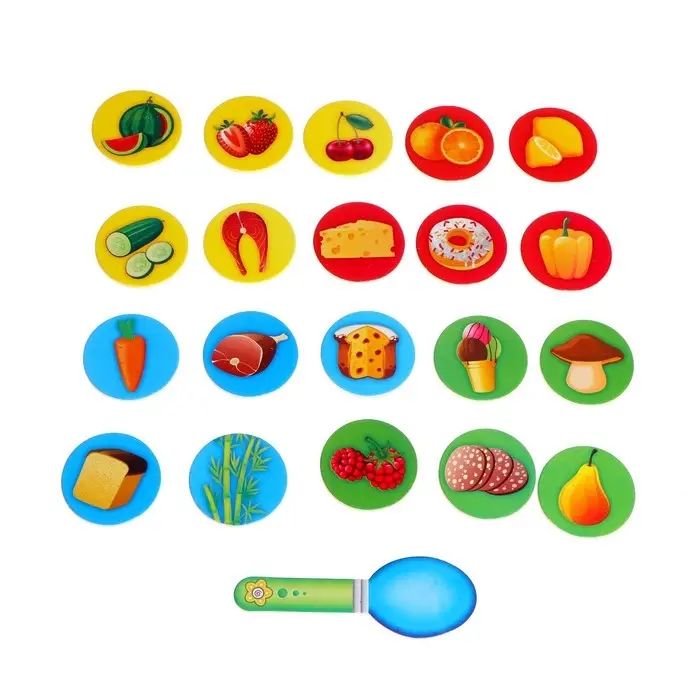 Развивающая игра &laquo;Накорми зверушку&raquo;, 2 основы, ложка, 20 элементов