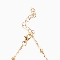 Набор 2 предмета: 3 колье, 3 пары пусет &laquo;Эстетика&raquo;, сердце, белый в золоте, 32 см