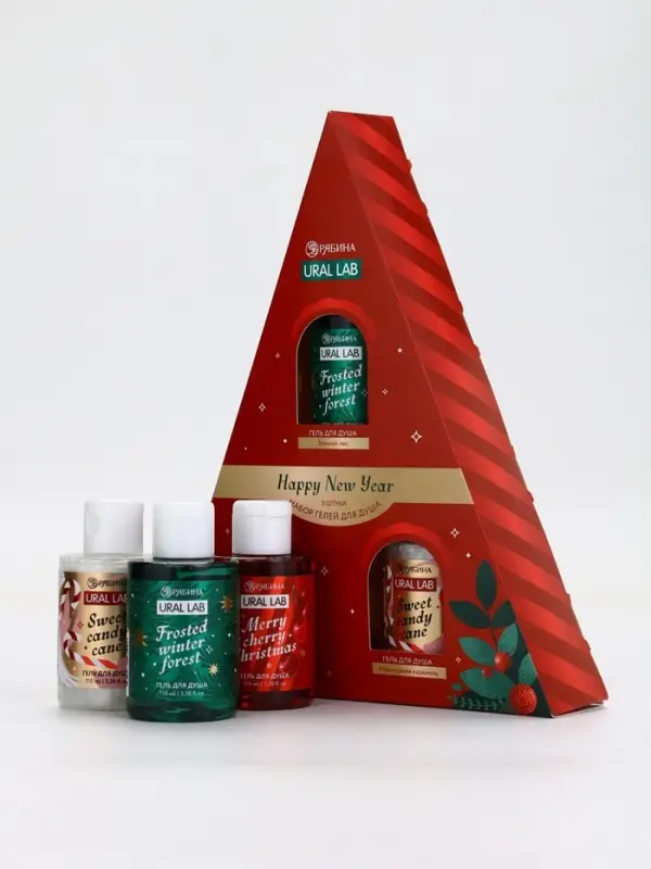 У_Winter Melody Набор в треугольной HNY, 3 геля для душа по 100 мл (10872543) У_Winter Melody Набор в треугольной HNY, 3 геля для душа по 100 мл (10872543)