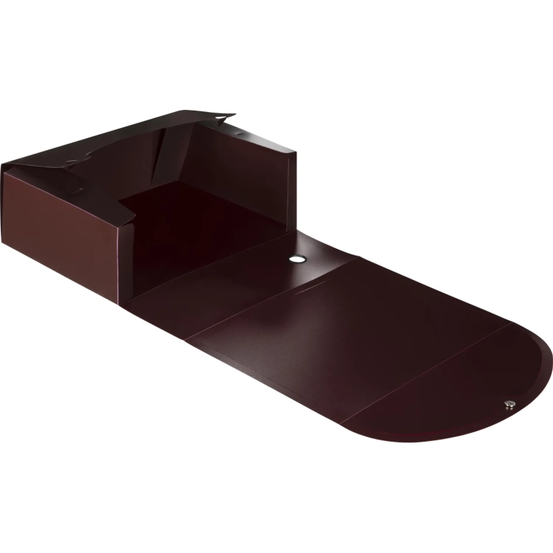 Короб архивный на кнопке Attache&nbsp; 120 мм пластик,бордовый полоска