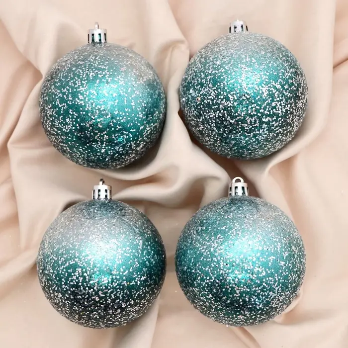 Ёлочные игрушки &laquo;Джейн космос&raquo;, шары новогодние, d=8 см, 4 шт., изумрудный