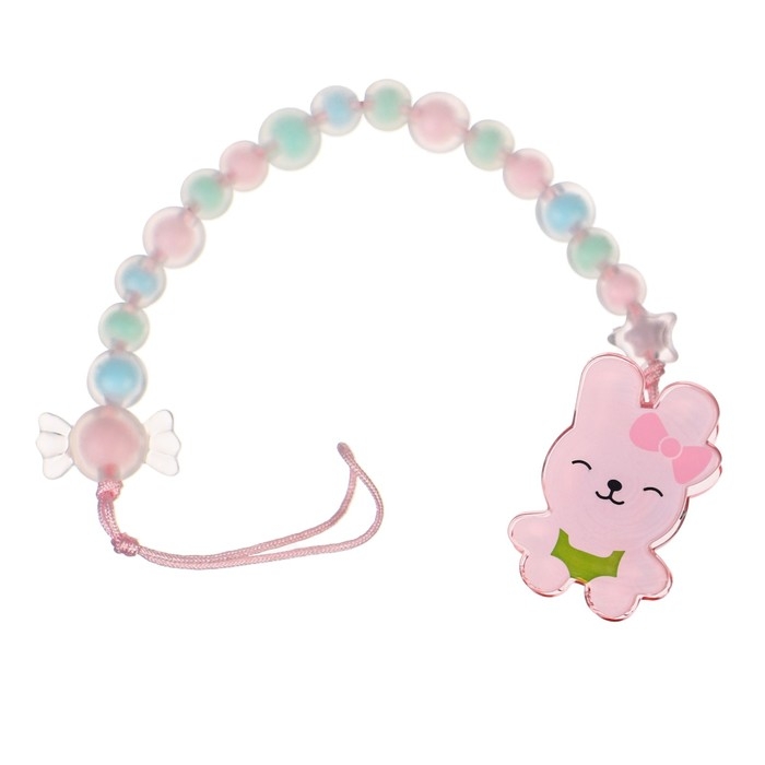 Держатель для соски - пустышки M&B «Зайка», розовый Держатель для соски - пустышки M&B «Зайка», розовый