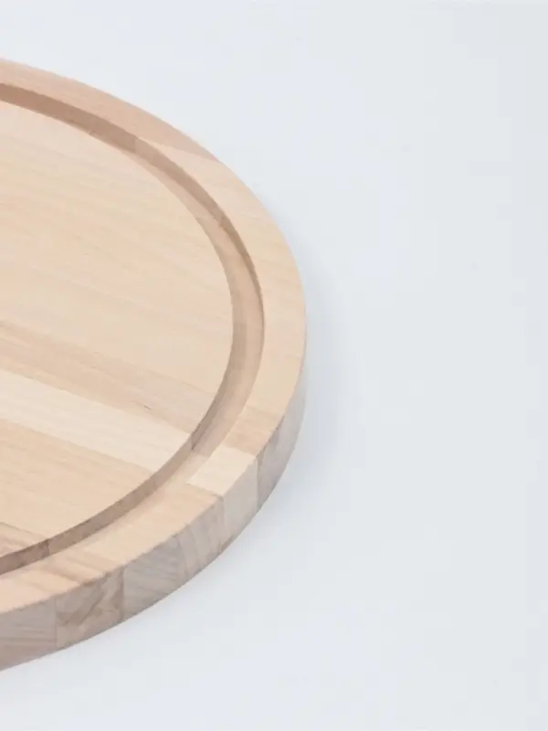 Доска разделочная круглая Доляна &laquo;Фортуна&raquo;, d=25 см, толщина 1.8 см, дерево берёза