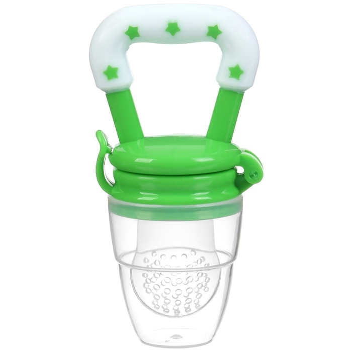 Ниблер для прикорма, с силиконовой сеточкой, цвет зеленый Ниблер для прикорма, с силиконовой сеточкой, цвет зеленый