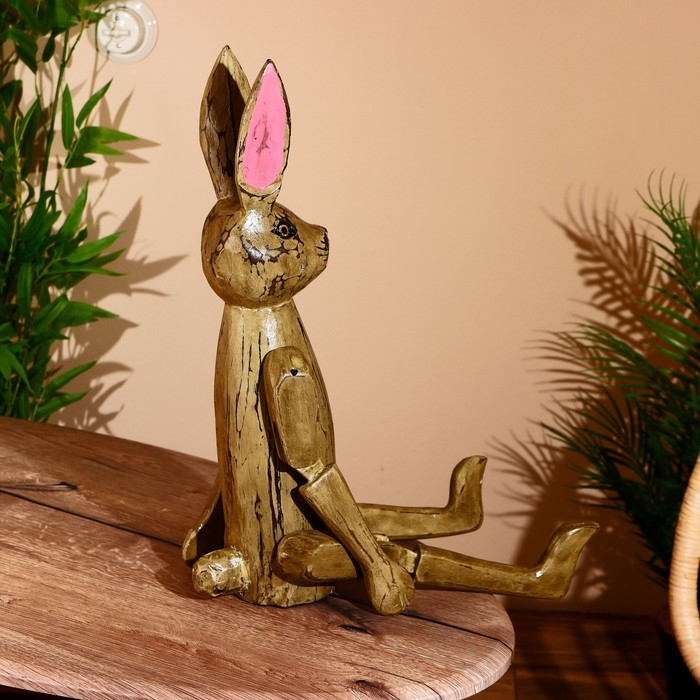 Сувенир Сувенир "Заяц" висячие лапки, дерево 70 см