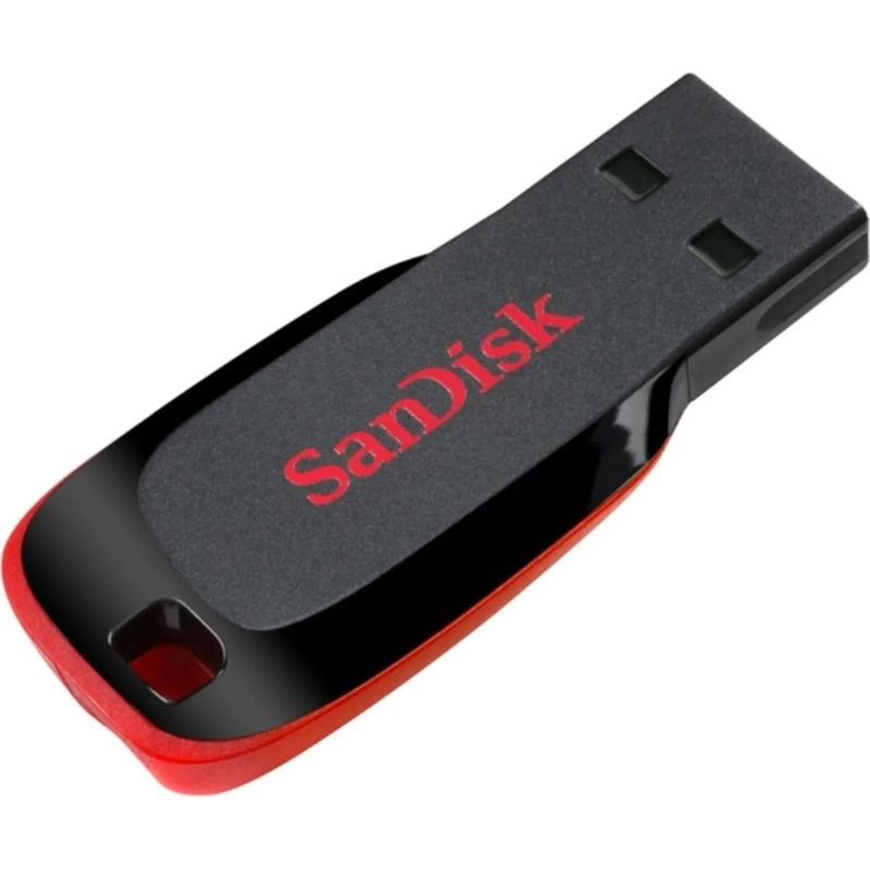 Флеш-память SanDisk Cruzer Blade, 16Gb, USB 2.0, ч/крас, SDCZ50-016G-B35