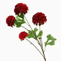 Цветы искусственные &laquo;Гортензия люкс кустовая&raquo;, h=64 см, красные