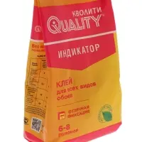 Клей обойный Quality, индикатор, мягкая упаковка, 200 г