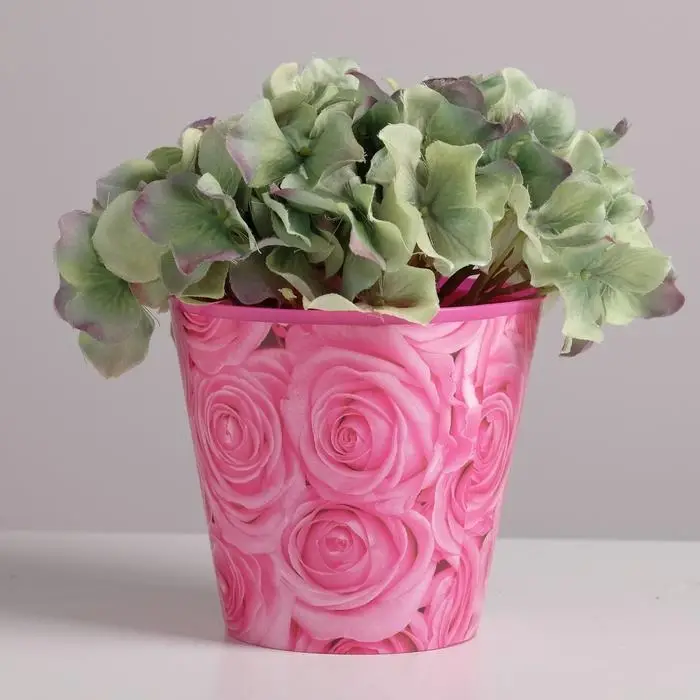 Кашпо для цветов «Розы», 0,8 л, 11 х 12 см Кашпо для цветов «Розы», 0,8 л, 11 х 12 см