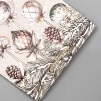 Пакет подарочный новогодний ламинированный, &laquo;Новогодние игрушки&raquo;, 18&times;10&times;22.3 см