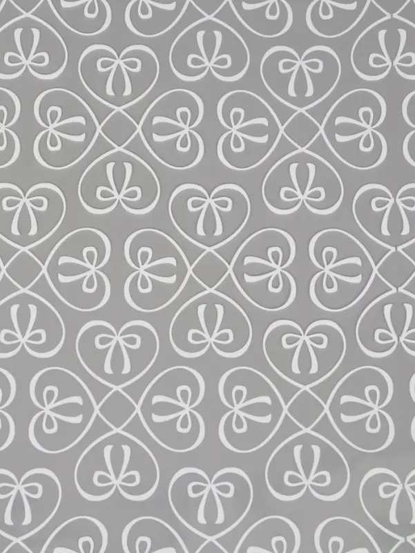 Плёнка для цветов &laquo;Бантики&raquo;, прозрачная/белая, 0.6&times;9.3&plusmn;5% м, 40 мкм, 200 г