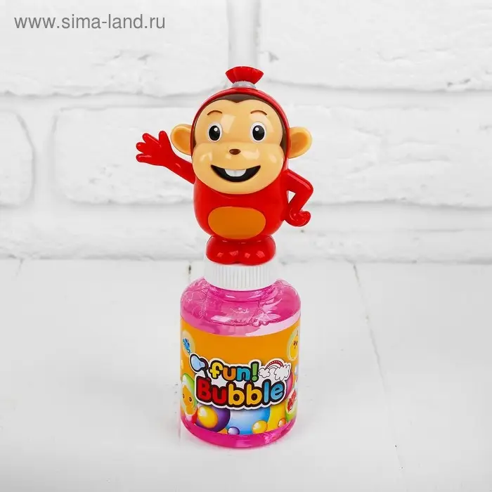 Мыльные пузыри «Обезьянка» 5,5×5,5×16,5 см МИКС Мыльные пузыри «Обезьянка» 5,5×5,5×16,5 см МИКС