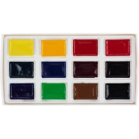 Краски акварельные Сонет Ботаника 12цв х 2,5мл в наб, кюветы 35411880