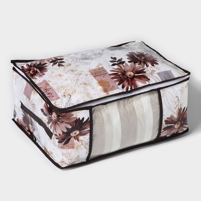 Кофр для хранения вещей Доляна «Астра», 45×30×20 см, цвет коричневый Кофр для хранения вещей Доляна «Астра», 45×30×20 см, цвет коричневый