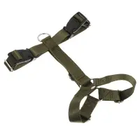 Шлейка для животных тм VETTA, нейлон, хаки/беж, обхват шеи 30-40см, обхват груди 35-43см, размер S