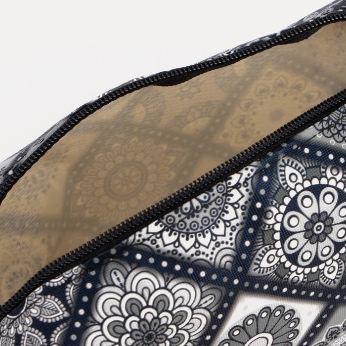 Косметичка дорожная на молнии, с ручкой, цвет серый