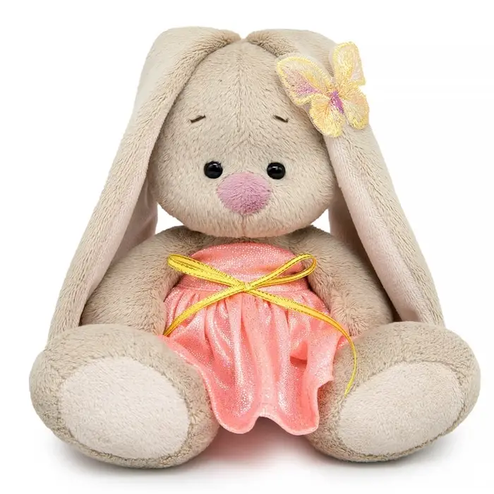 Мягкая игрушка "Зайка Ми в сарафанчике с блеском", 15 см SidX-644