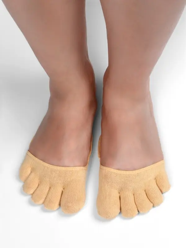 Полустельки с закрытыми пальцами, 12 см, пара, бежевые