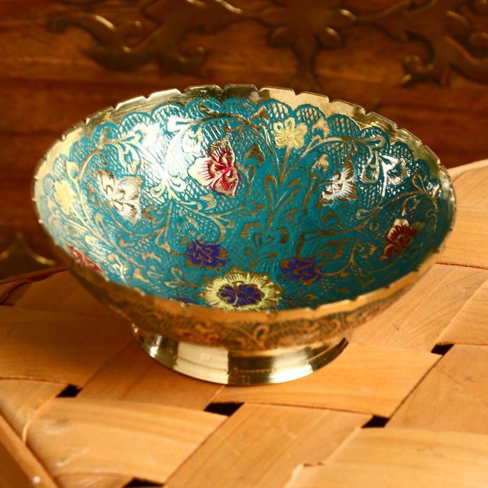 Блюдце "Айша" латунь 10,5х10,5х3,5 см