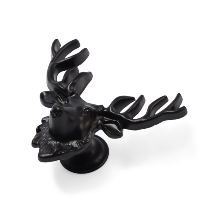 Ручка-кнопка CAPPIO PRO Ручка-кнопка CAPPIO PRO "Олень" 66 x 55 мм, цвет черный