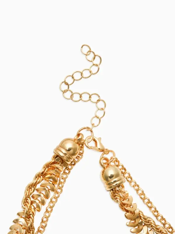 Цепь "Три вида" железо, 30/32/40см, цвет золото