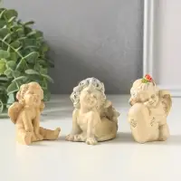 Набор фигурок 3 шт. &laquo;Милые ангелочки&raquo;, гипс, 6 см, слоновая кость