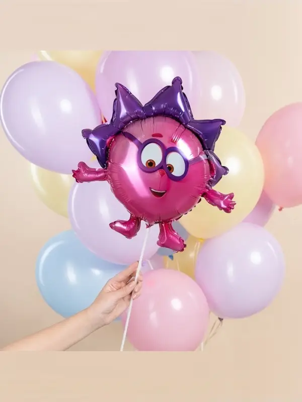 Воздушный шар фольгированный 17" &laquo;Ёжик. Смешарики&raquo;, набор 5 шт.