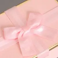 Набор подарочных коробок 3 в 1 прямоугольные с бантом, розовый, 23&times;16&times;9.5; 21&times;14&times;8; 19&times;12&times;6.5 см