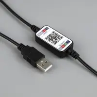 Умная гирлянда &laquo;Нить&raquo; 5 м, роса, IP20, серебристая нить, 50 LED, управление с приложения, свечение RGB, USB