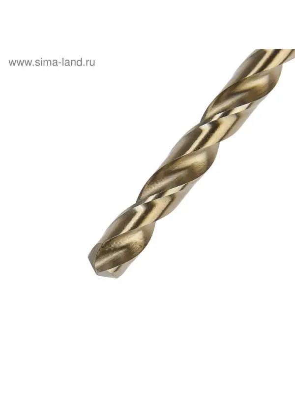 Сверло по металлу ТУНДРА, HSS-Co (5% кобальта), цилиндрический хвостовик, 7.5&times;110 мм